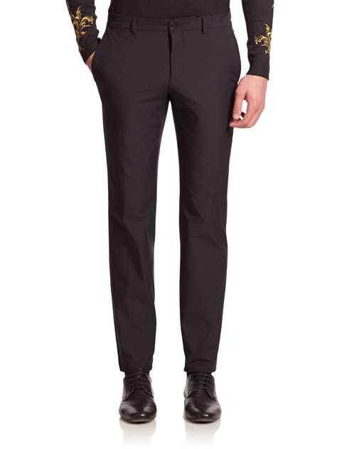 mens versace pants|Versace leather pants men's.